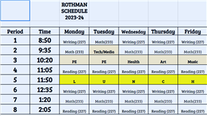 schedule