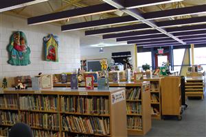 Picture inside the library 